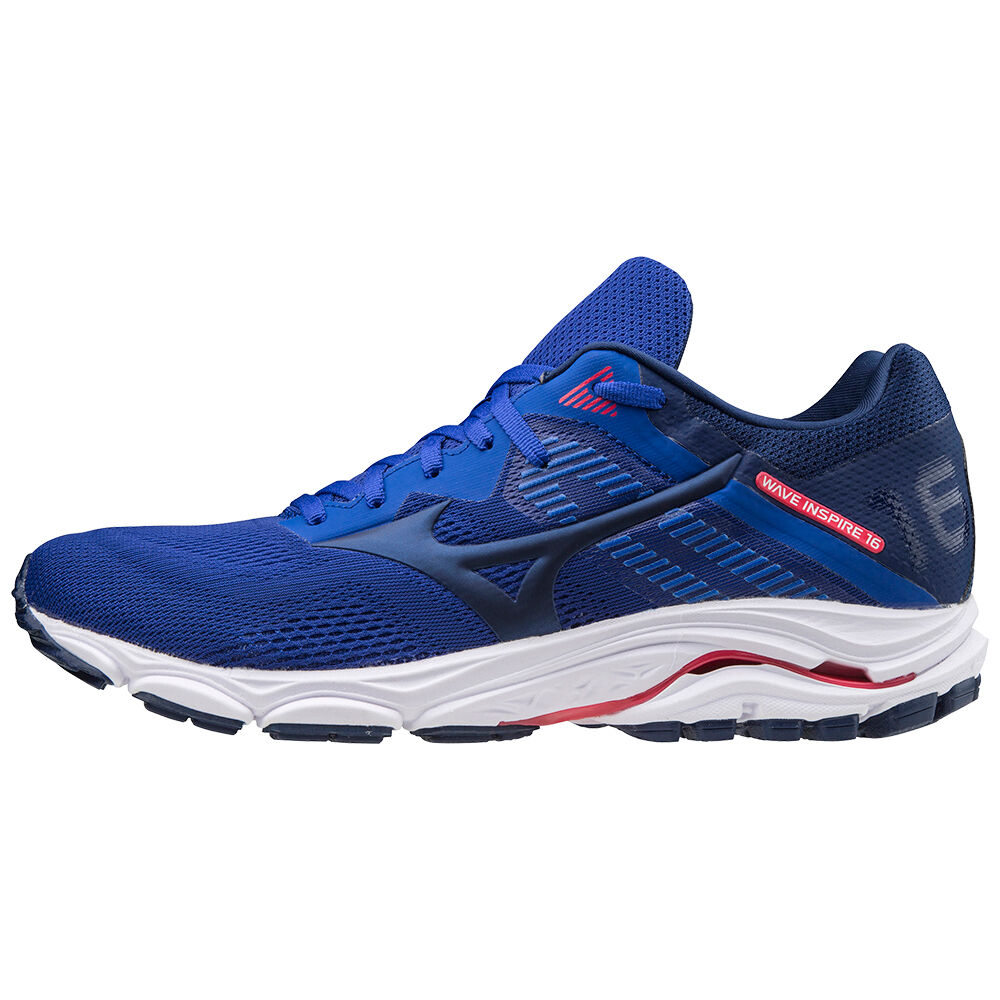 Scarpe Running Mizuno Wave Inspire 16 Uomo - Blu/Rosa - 91268-UKGX